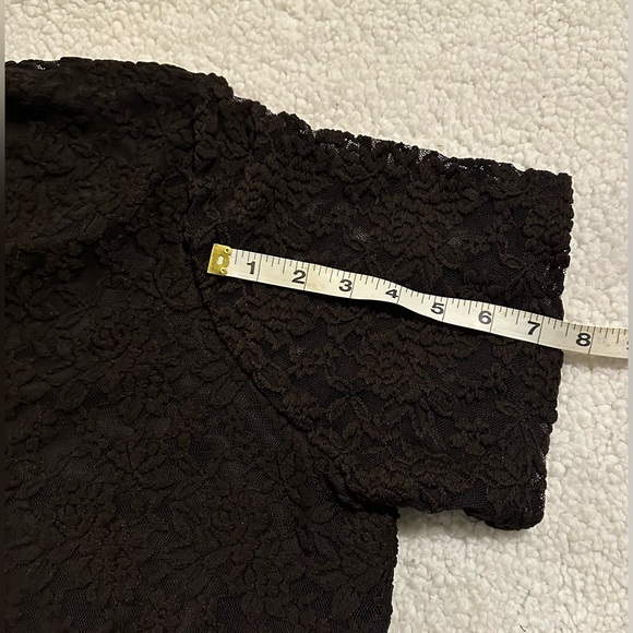 Susan Graver Style Women’s Chocolate Brown Blouse Short Sleeved size 1X - Picture 7 of 11